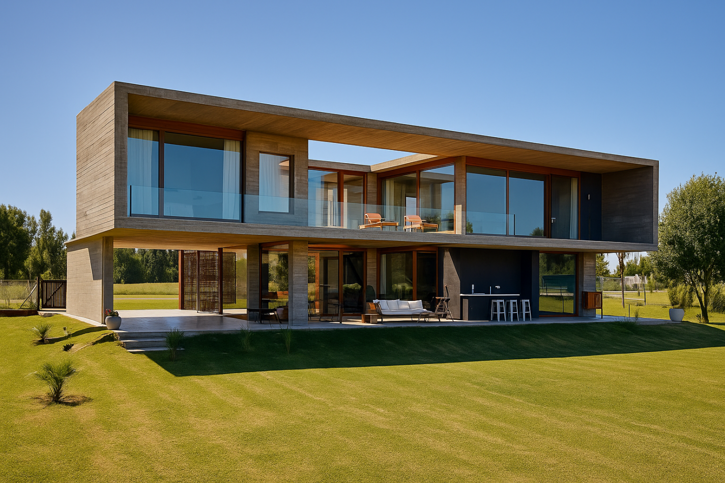 EXCLUSIVA PROPIEDAD DE ESTILO MODERNO, SITUADA EN AREA 60 EN EL EXCLUSIVO CLUB DE CAMPO LA VICTORIA POLO COUNTRY CLUB