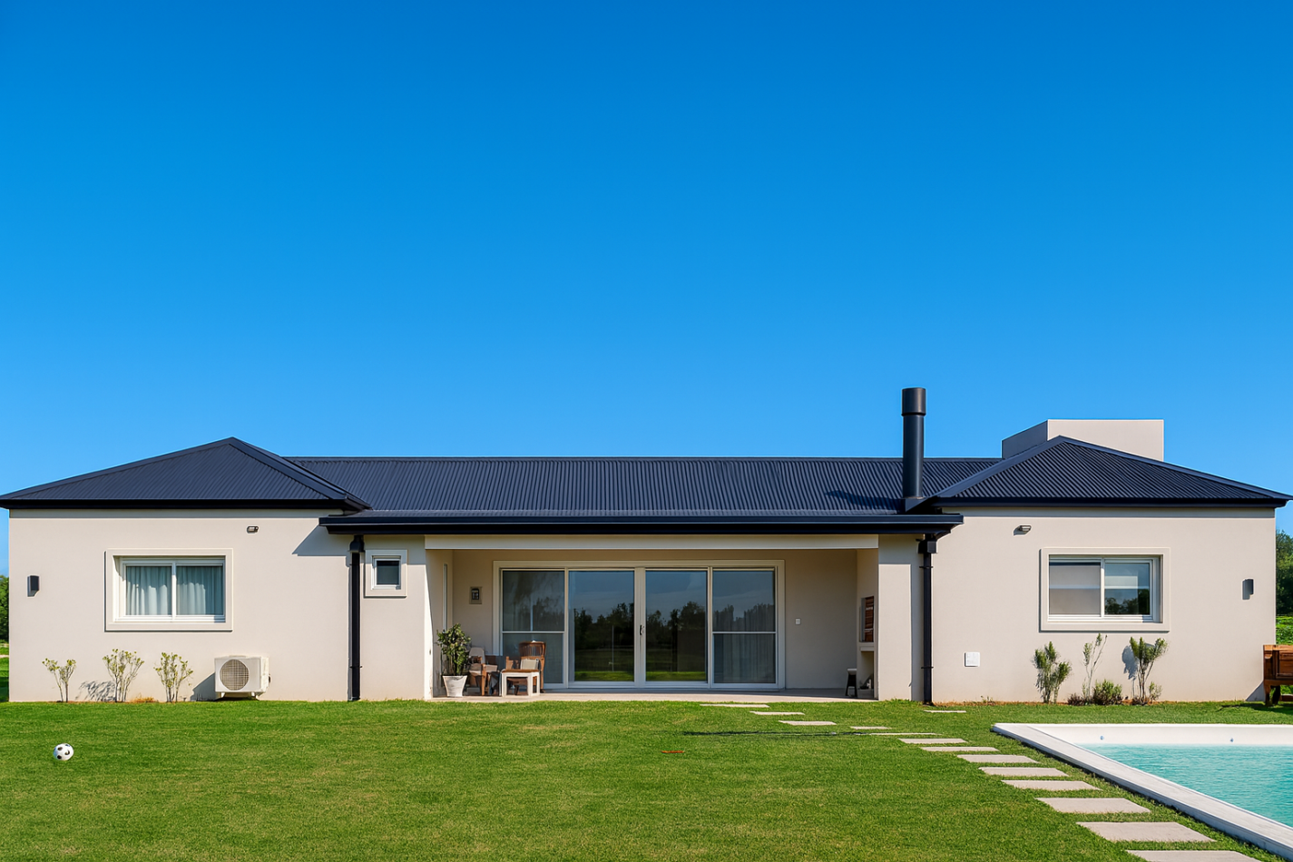 PROPIEDAD EN VENTA DE 4 AMBIENTES CON UN MAJESTUOSO PARQUE. PISCINA Y SOLARIUM EN EL EXCLUSIVO CLUB DE CAMPO LA RESERVA ESCONDIDA - AREA 60 