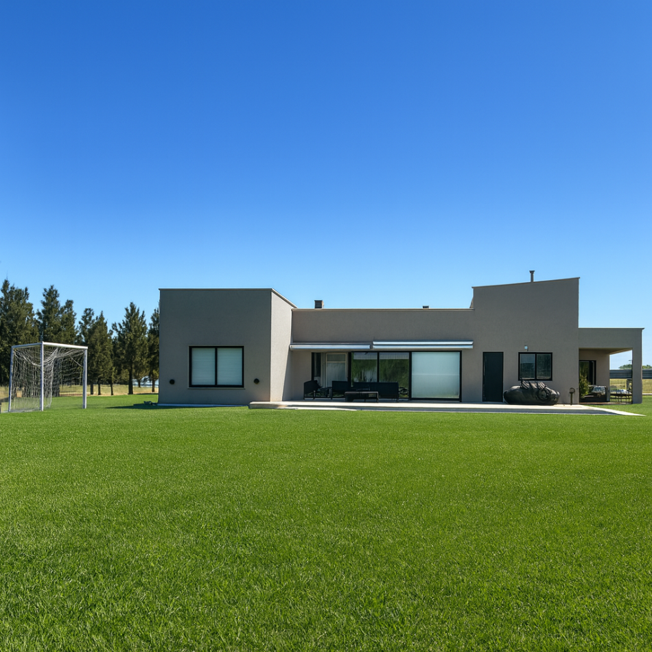 PROPIEDAD DE 4 AMBIENTES AMOBLADA, CON PISCINA, QUINCHO Y CANCHA DE FUTBOL PRIVADA, EN EL CLUB DE CAMPO LA RESERVA ESCONDIDA - AREA 60 