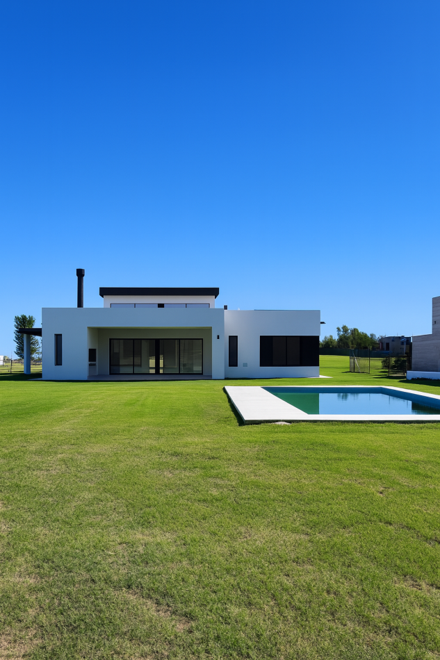 EXCLUSIVA CASA MODERNA CON VISTA A LA LAGUNA Y PISCINA. en el Club de Campo LA VICTORIA POLO COUNTRY CLUB - AREA 60 