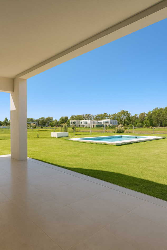 EXCLUSIVA CASA MODERNA CON VISTA A LA LAGUNA Y PISCINA. en el Club de Campo LA VICTORIA POLO COUNTRY CLUB - AREA 60 