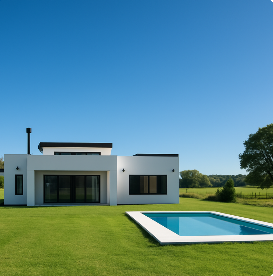 EXCLUSIVA CASA MODERNA CON VISTA A LA LAGUNA Y PISCINA. en el Club de Campo LA VICTORIA POLO COUNTRY CLUB - AREA 60 