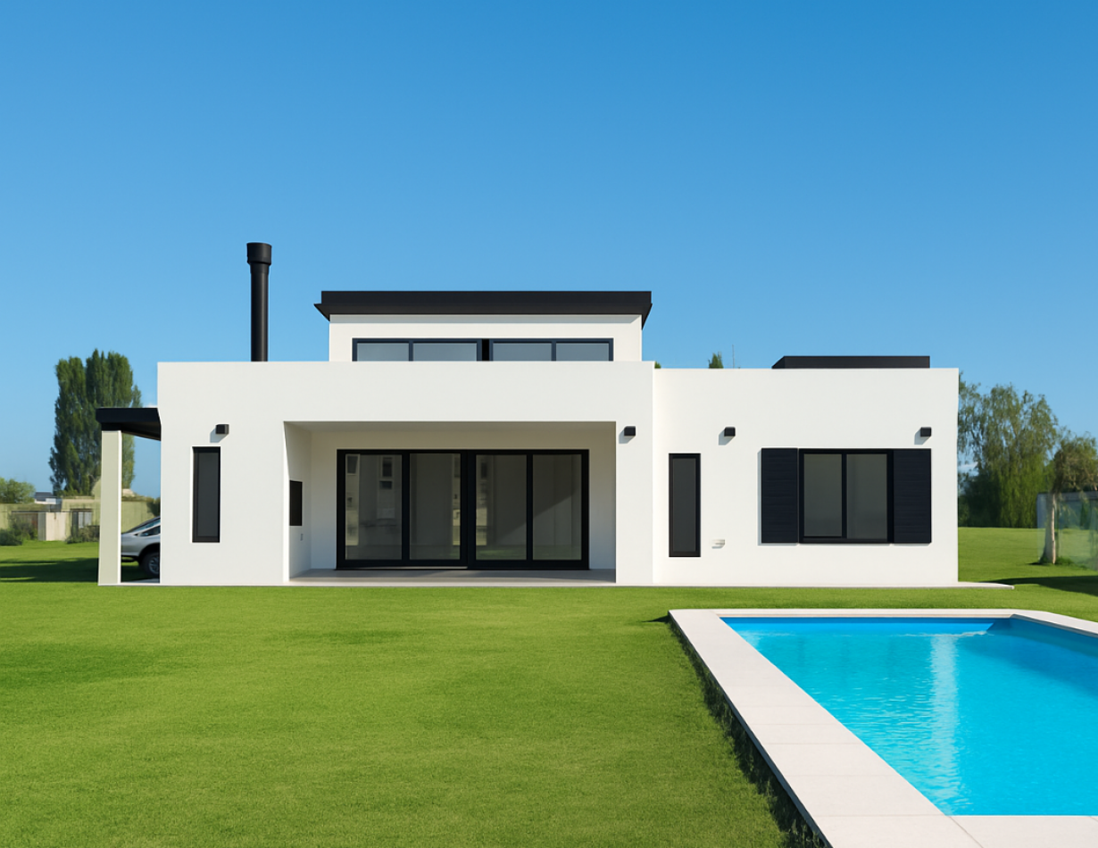 EXCLUSIVA CASA MODERNA CON VISTA A LA LAGUNA Y PISCINA. en el Club de Campo LA VICTORIA POLO COUNTRY CLUB - AREA 60 