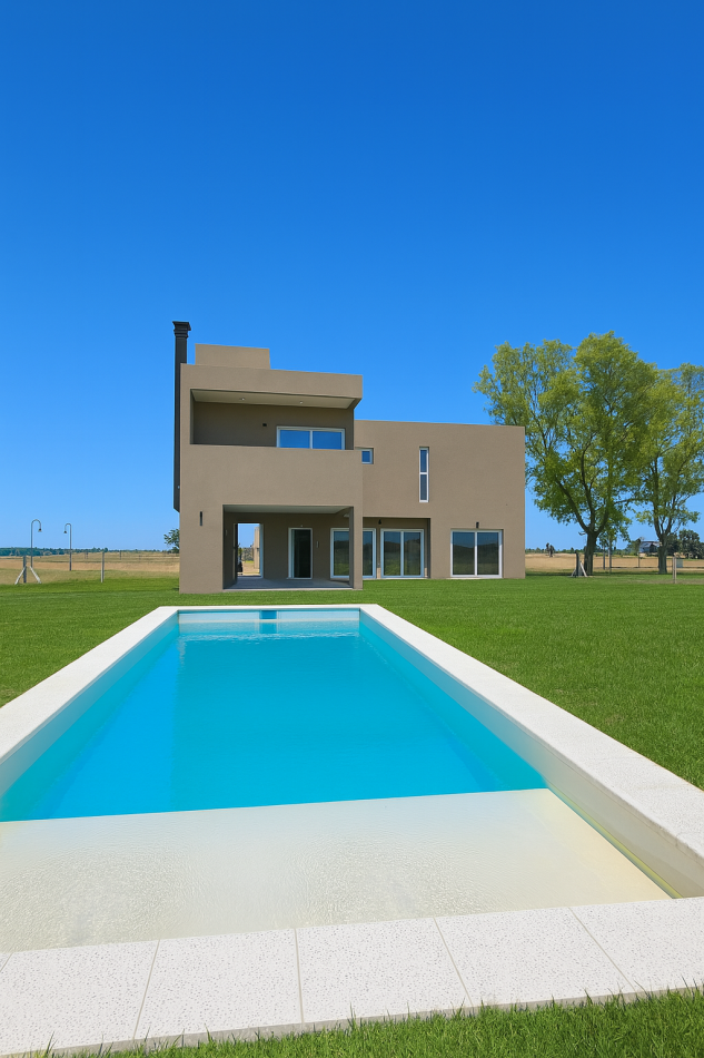 EXCELENTE PROPIEDAD DE 2 PLANTAS CON PISCINA Y MAJESTUOSO PARQUE EN CLUB DE CAMPO " LA VICTORIA POLO COUNTRY CLUB "- AREA 60