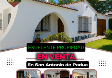 EXCELENTE PROPIEDAD EN VENTA
